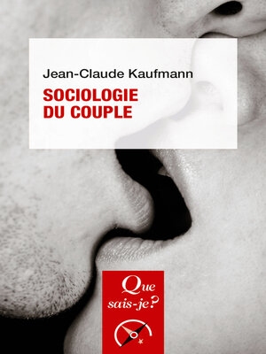 cover image of Sociologie du couple
